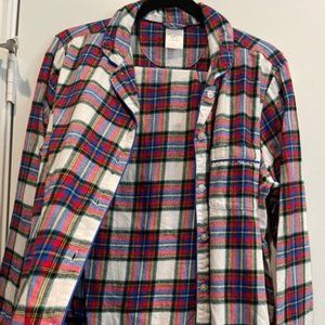 Land's End Cotton Long Sleeve and Pant Pajama Set